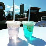  恵那峡にある銀の森で２日間限定の"恵那峡GatewayCafe"がやってるよ！ ラパンの色に合わせたオリジナルドリンクもあるよ～！かわいい色♪ #銀の森#恵那峡GatewayCafe#ラパン#車#音楽#スイーツ#えなか#ラパンカラー#オリジナルドリンク#コフレピンク#フレンチミント 