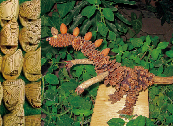 ネイチャークラフトの魔術師と遊ぶ、栗くりワールドの世界自然材に魔法をかけよう